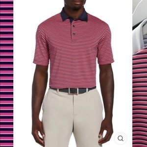 NWT Men’s Callaway 3-Color Stripe Polo Large